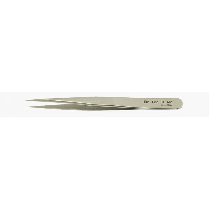 EM-Tec 3C.AM high precision tweezers, style 3C, short, very sharp fine ...