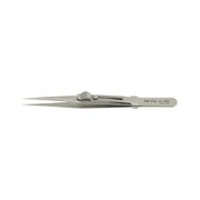 EM-Tec 1.AM high precision locking tweezers, style 1, strong fine tips, anti-magnetic stainless steel