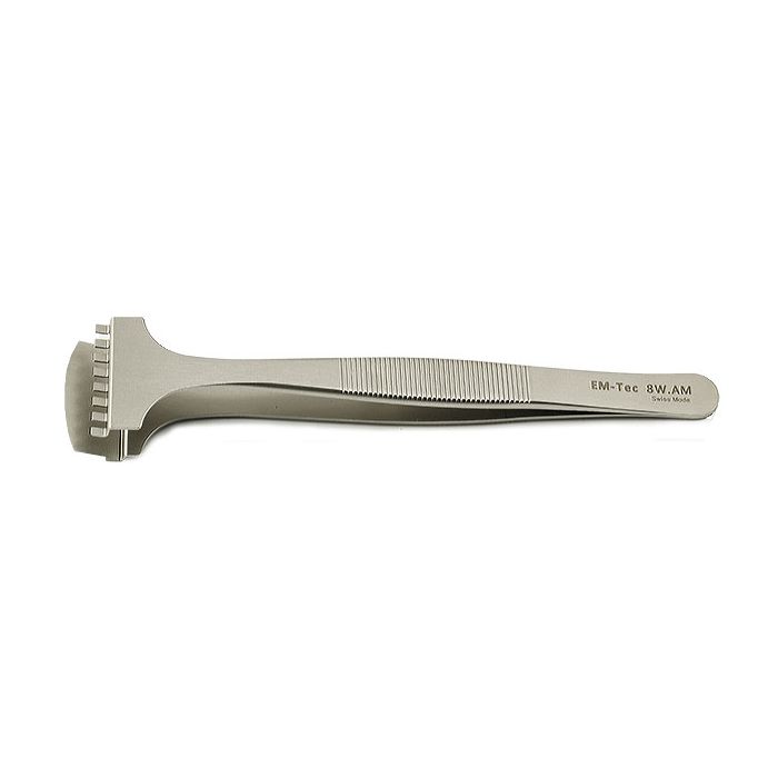 EM-Tec 8W.AM precision wafer handling tweezers for ш8вЂќ/200mm, anti-magnetic stainless steel