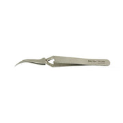 EM-Tec 7X.AM high precision reverse tweezers, style 7, very fine curved tips, anti-magnetic stainless steel