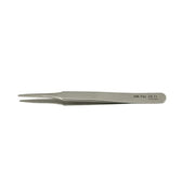 EM-Tec 2A.TI high precision tweezers, style 2A, flat accurate round tips tips, titanium