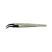 EM-Tec 7.CT ESD safe carbon fiber replaceable tip tweezers, fine curved tips