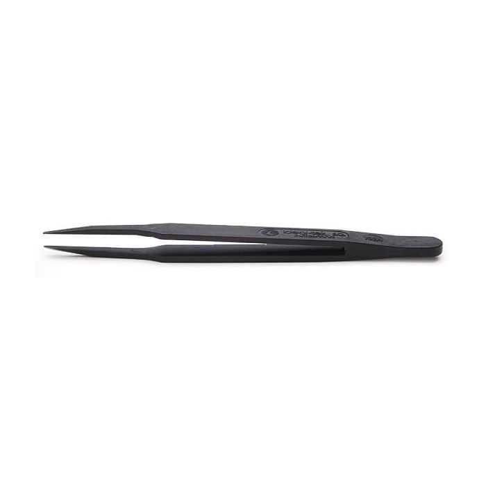EM-Tec 702A.CT ESD safe PVDF/carbon fibre reinforced tweezers, blunt tips