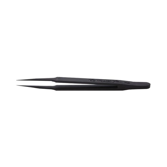 EM-Tec 705.CT ESD safe PVDF/carbon fibre reinforced tweezers, fine tips