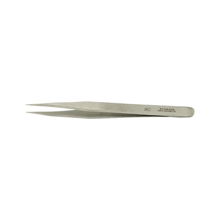 Value-Tec 3C.NM general purpose tweezers, style 3C, shorter, fine strong pointed tips, non-magnetic stainless steel