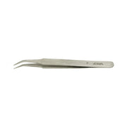 Value-Tec F.NM general purpose tweezers, style F, bent fine pointed tips, non-magnetic stainless steel