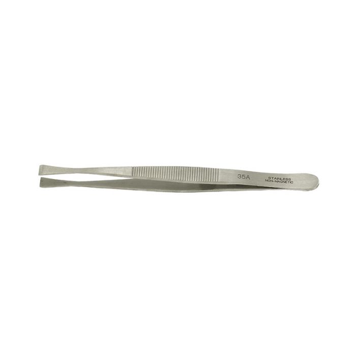 Value-Tec 35A.NM general purpose tweezers, style 35A, thin wide tips tips, non-magnetic stainless steel