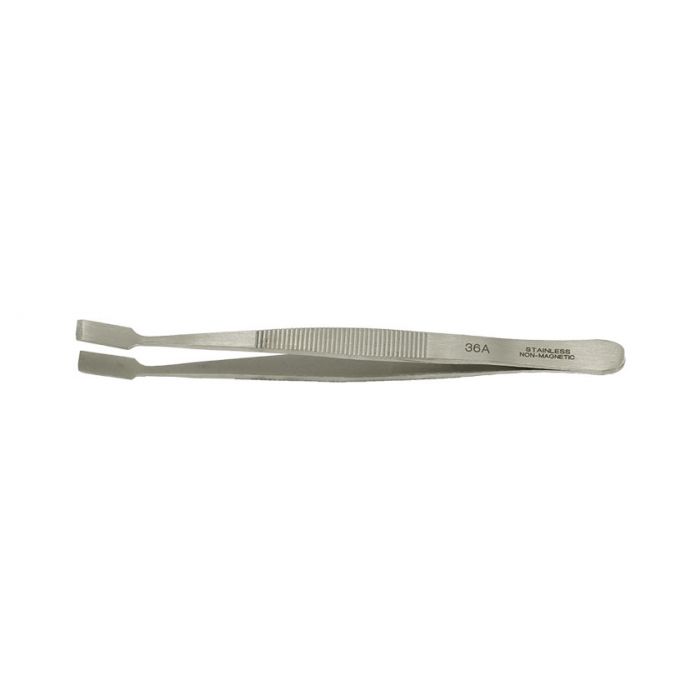 Value-Tec 36A.NM general purpose tweezers, style 36A, long flat wide tips, non-magnetic stainless steel
