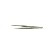 Value-Tec 510.MS industrial strong tweezers, style 510, straight serrated pointed tips, 140mm, magnetic stainless steel