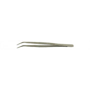 Value-Tec 660.MS industrial strong tweezers, style 660, bent serrated pointed tips, 150mm, magnetic stainless steel