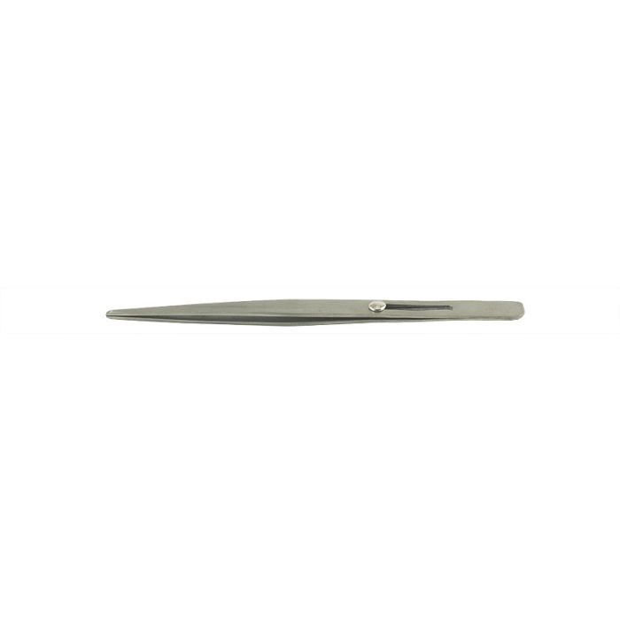 Value-Tec 667.MS industrial strong tweezers, style 667, locking, straight blunt tips, 165mm, magnetic stainless steel