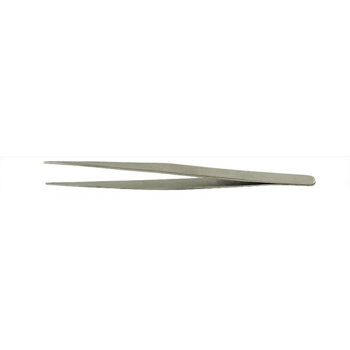 Value-Tec 682.MS industrial strong tweezers, style 682, straight smooth pointed tips, 178mm, magnetic stainless steel