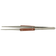 Value-Tec 82.MS fibre grip strong slim tweezers, style 82, serrated blunt tips, 200mm, magnetic stainless steel