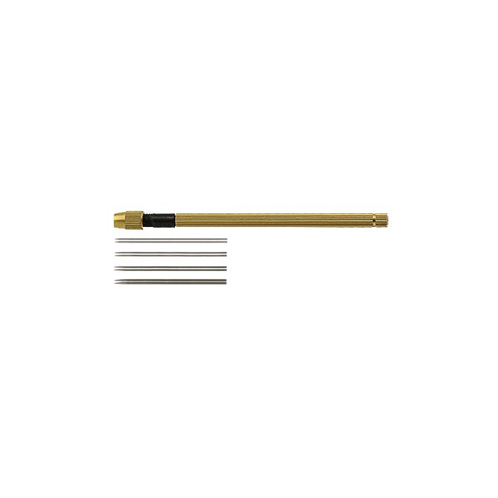 Micro-Tec PS1 probe set with Micro-Tec PV1 probe holder and Micro-Tec NS set of 8 fine pointed straight stainless steel needle probes