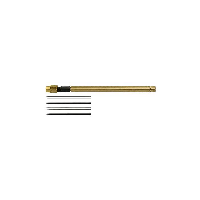 Micro-Tec PS3 probe set with Micro-Tec PV1 probe holder and Micro-Tec BS set of 8 fine pointed straight black enameled steel needle probes