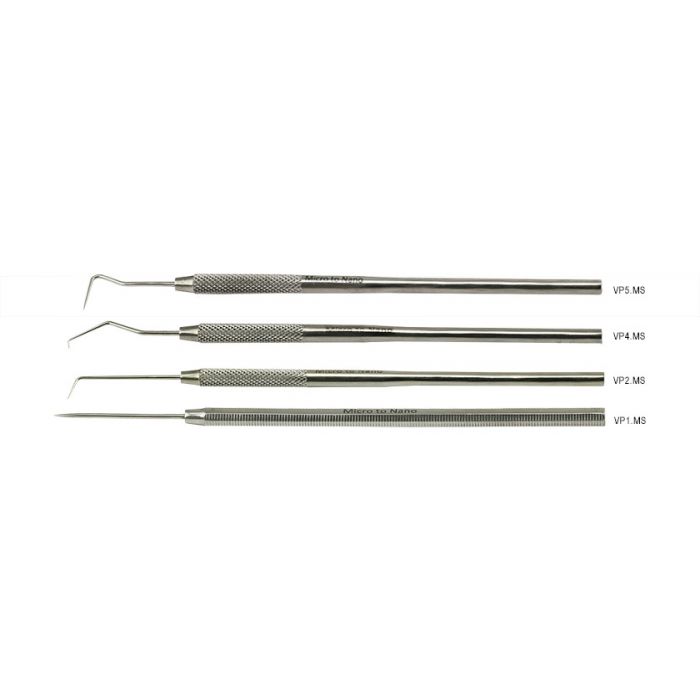 Value-Tec set with 4 probes (VP1/VP2/VP4/VP5) in plastic pouch, 410 stainless steel