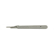 Micro-Tec disposable carbon steel scalpels #15 with plastic handle, sterile