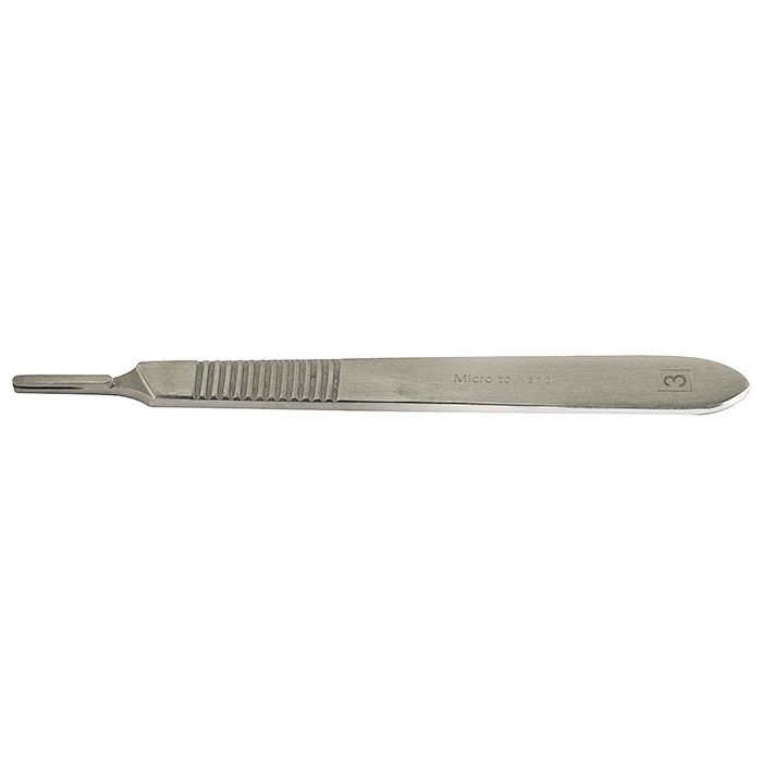 Micro-Tec SH3 scalpel blade handle No. 3, stainless steel