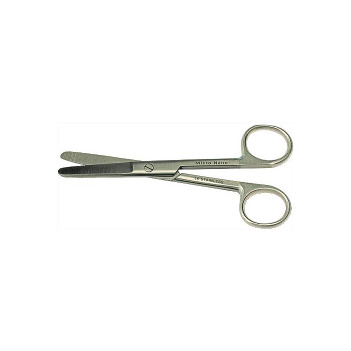 EM-Tec B13 microscopy lab scissors, blunt tips, straight, 130mm, 410 st. st.