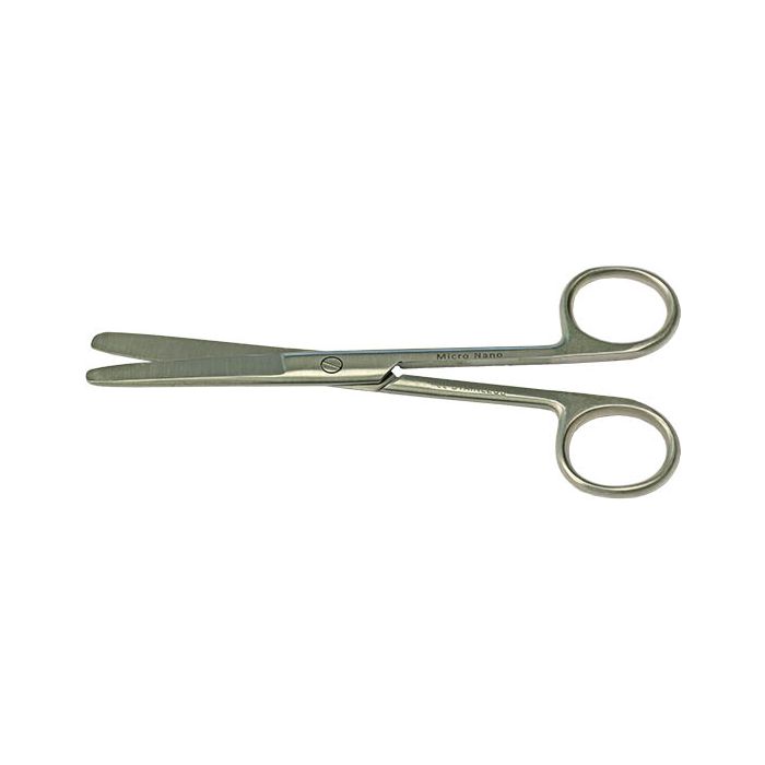 EM-Tec B15 microscopy lab scissors, blunt tips, straight, 150mm, 410 st. st.