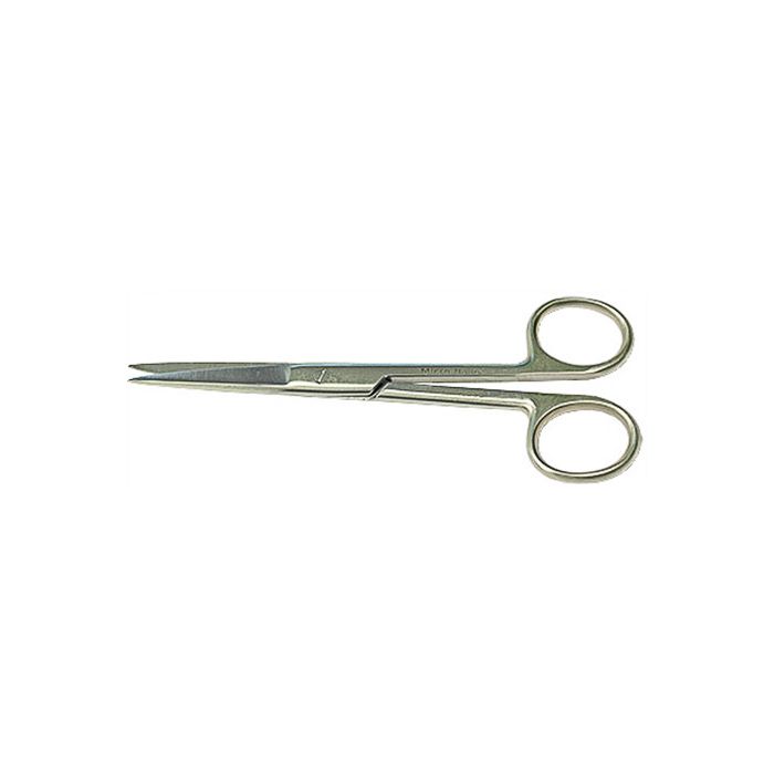 EM-Tec S13 microscopy lab scissors, sharp tips, straight, 130mm, 410 st. st.