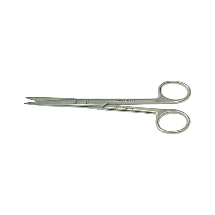 EM-Tec S15 microscopy lab scissors, sharp tips, straight, 150mm, 410 st. st.