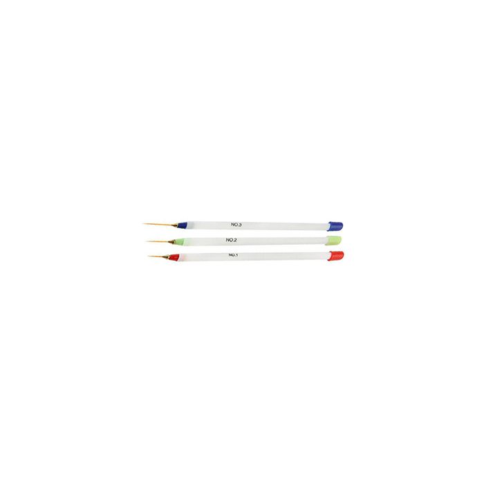 EM-Tec L3 acrylic Eyelash manipulator set with 13, 18 and 21mm eyelashes