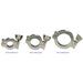 DN50KF quick release hinged wing nut clamp, aluminium