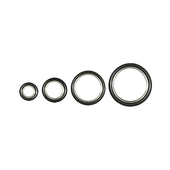 DN16KF seal with 304 stainless steel centering ring with Viton O-ring