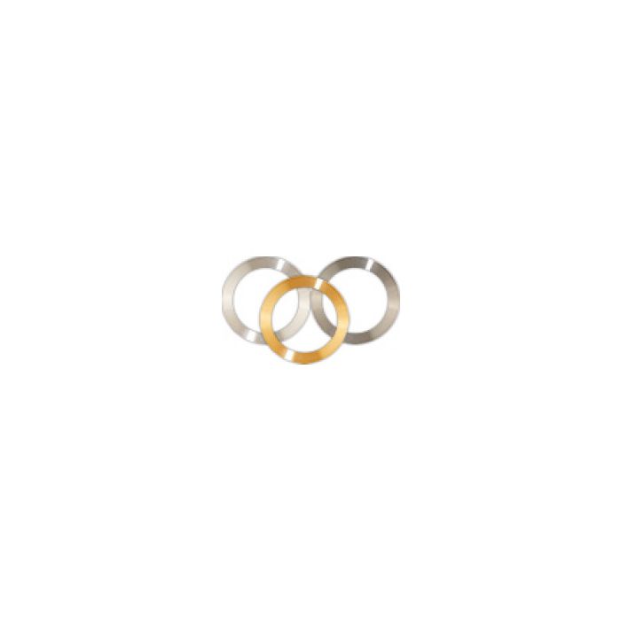 Gold/Palladium Target,  Ø82 x Ø60 x 0.1mm Annular on Support Ring, Au/Pd 80/20, 99.99% Au/Pd